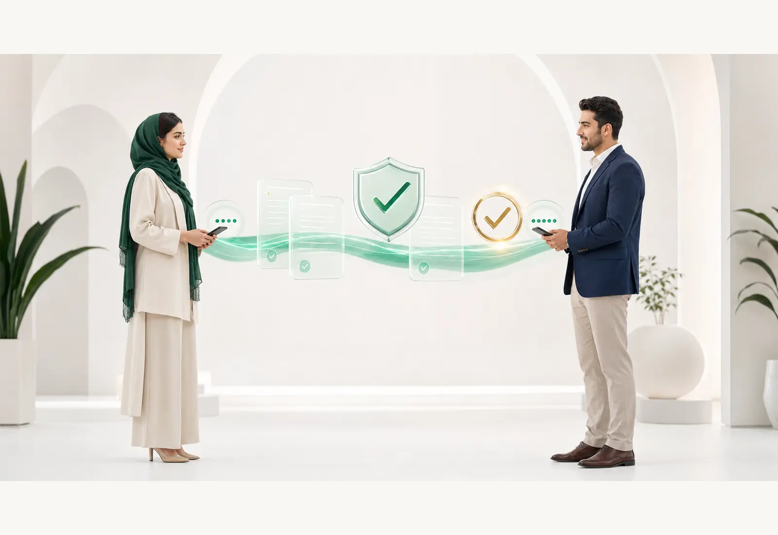 نمای مفهومی پرداخت مستقیم و تأیید مستند انتقال امتیاز میان خریدار و فروشنده