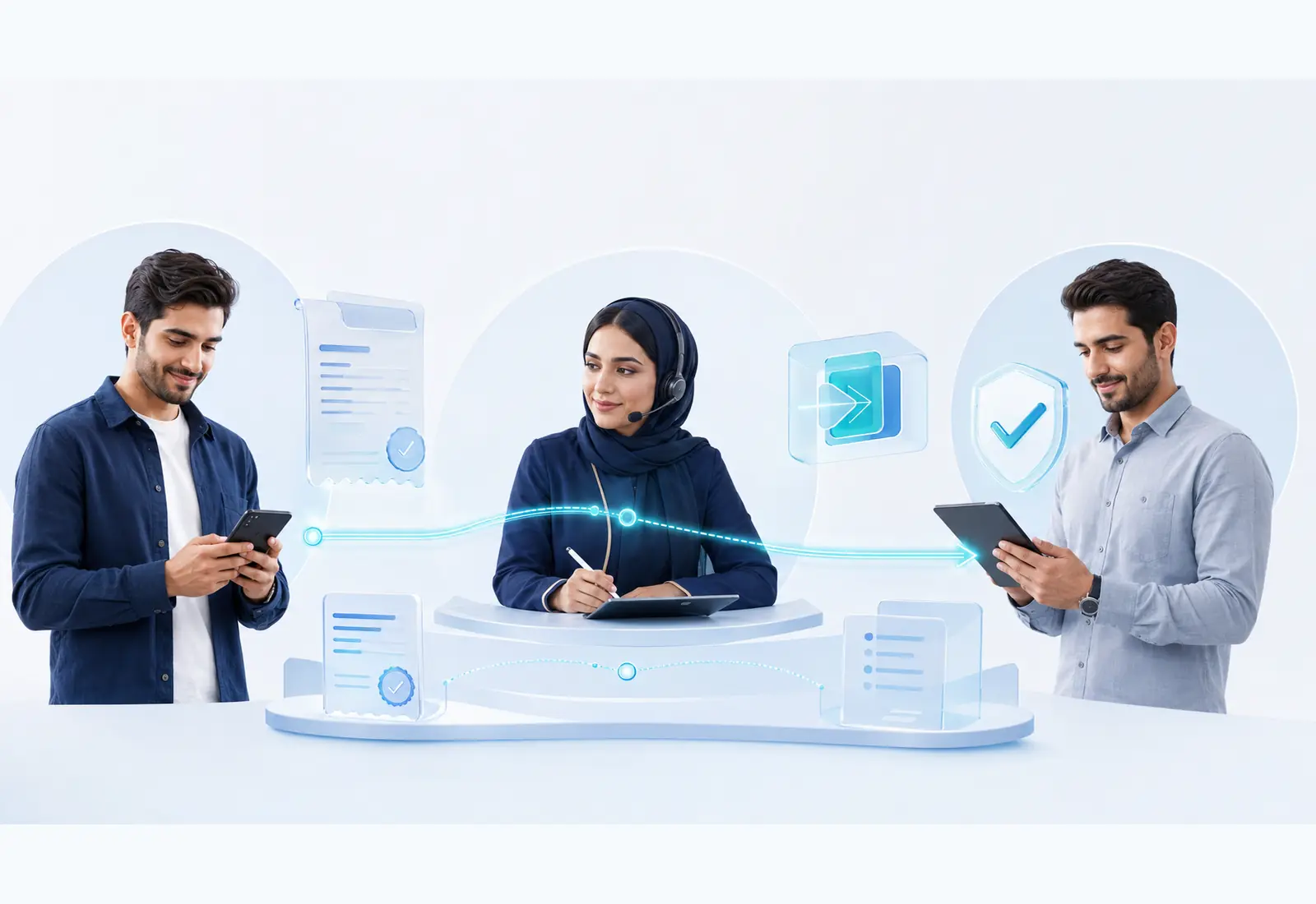 نمای مفهومی هماهنگی، پرداخت مستقیم و ثبت مستندات انتقال